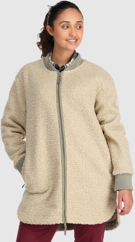 Outdoor Research Juneau Sherpa Fleece Coat Women REi Co-op IE Fog
