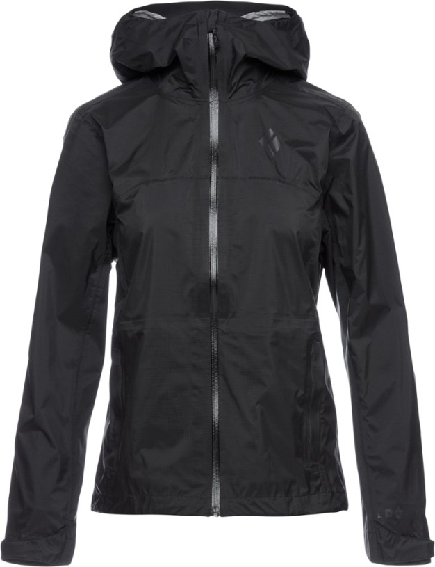 Black Diamond Treeline Stretch Shell Rain Jacket Women Black REi Co-op IE
