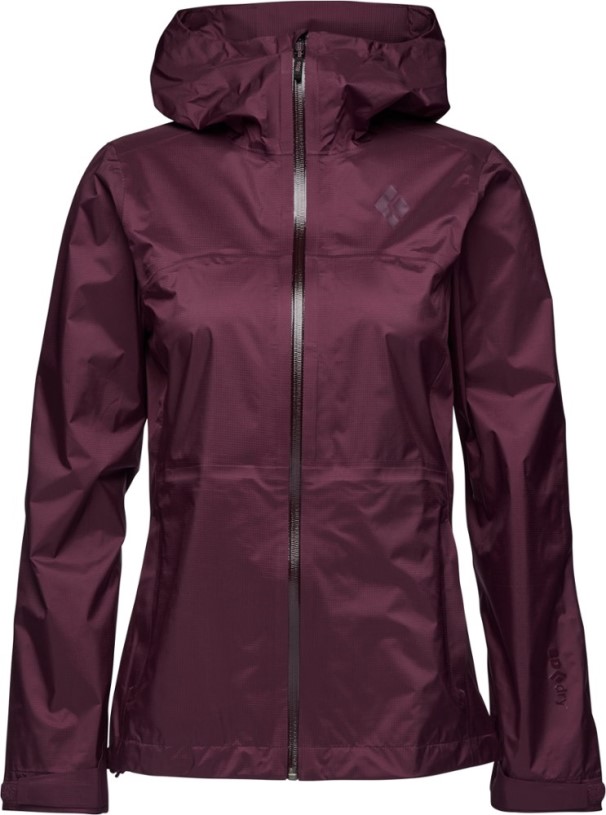 REi Co-op IE Blackberry Black Diamond Treeline Stretch Shell Rain Jacket Women