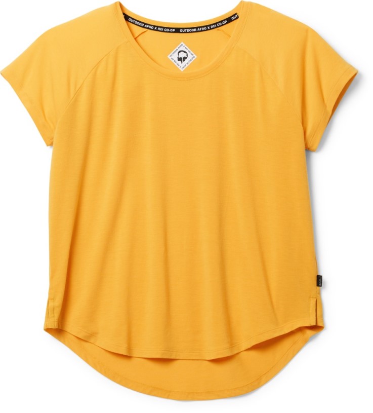 Shoreline Gold Outdoor Afro REi Co-op IE Trail T-Shirt Women