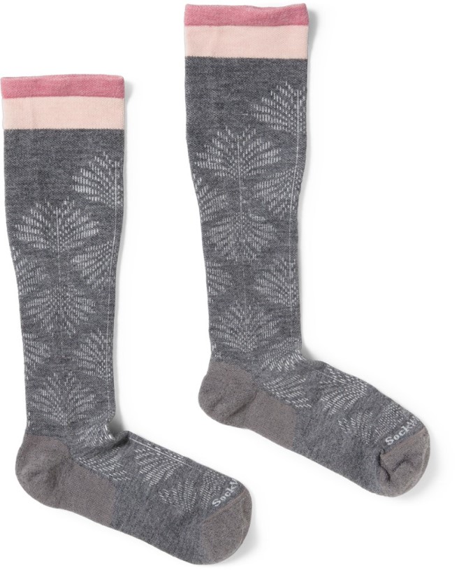 REi Co-op IE Charcoal Sockwell Full Floral Wide-Calf Socks Women