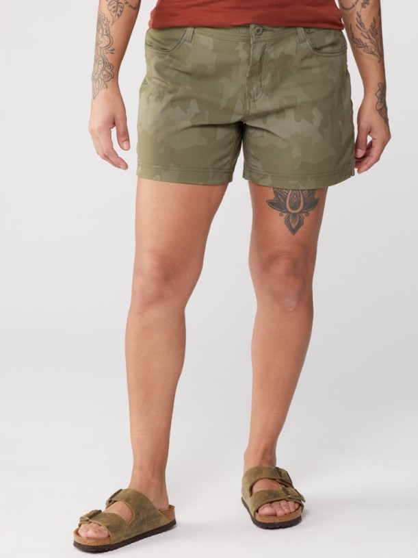 Prana Halle Shorts Ii Women 5 Inseam Sage Camo REi Co-op IE