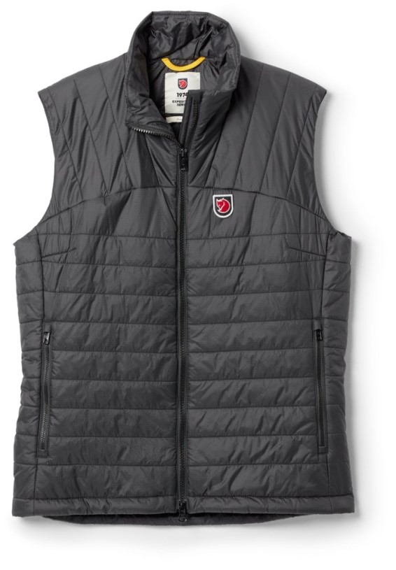 Black REi Co-op IE Fjallraven Expedition X-Latt Insulated Vest Women