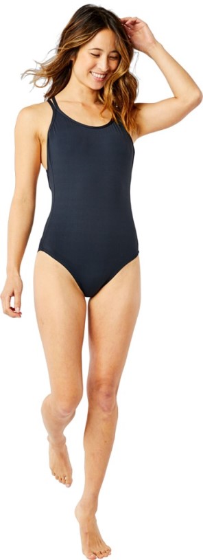 Black REi Co-op IE Carve Designs Beacon One-Piece Swimsuit Women