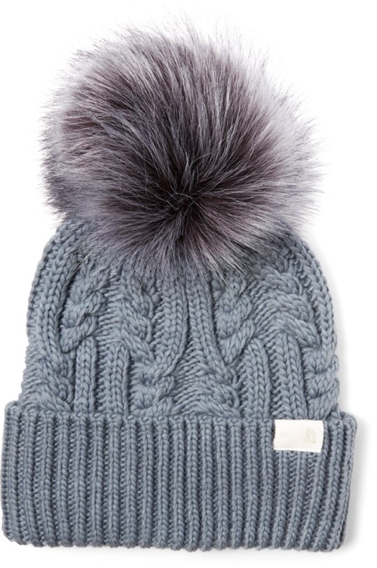 The North Face Oh Mega Fur Pom Beanie Women Blue REi Co-op IE