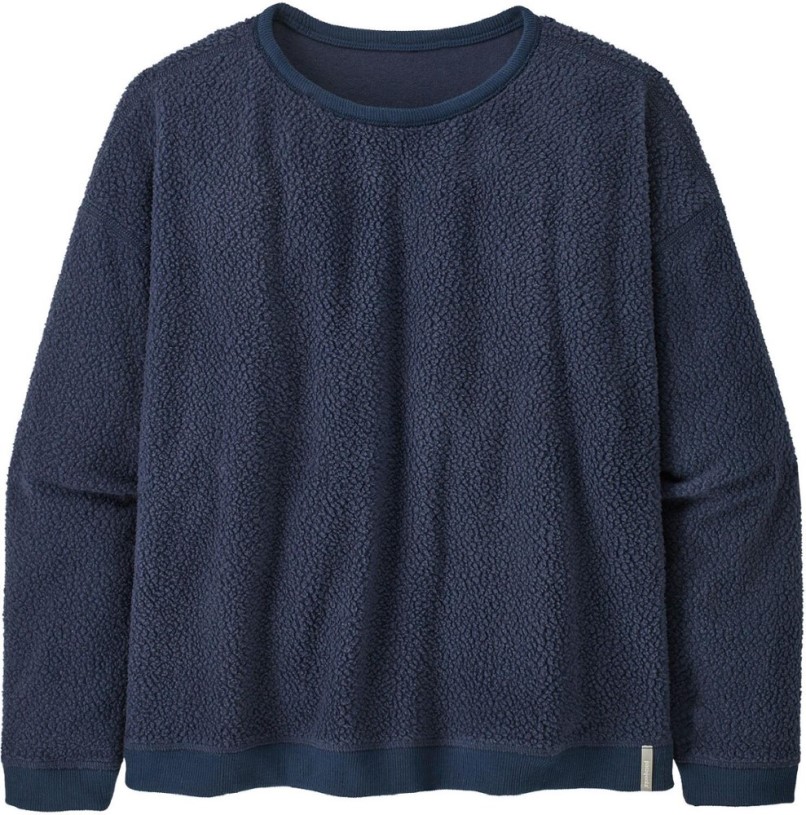 Patagonia Shearling Fleece Crew Pullover Women New Navy REi Co-op IE