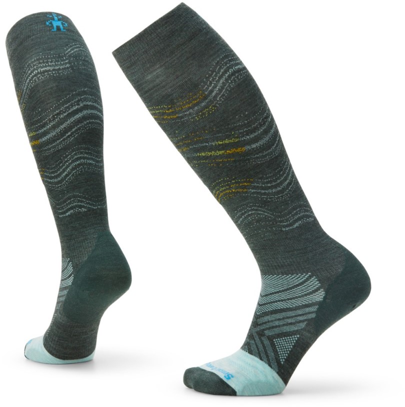 Smartwool Ski Race Over The Calf Socks Women Dark Sage REi Co-op IE