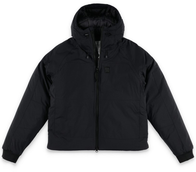 REi Co-op IE Topo Designs Mountain Puffer Insulated Hoodie Women Black