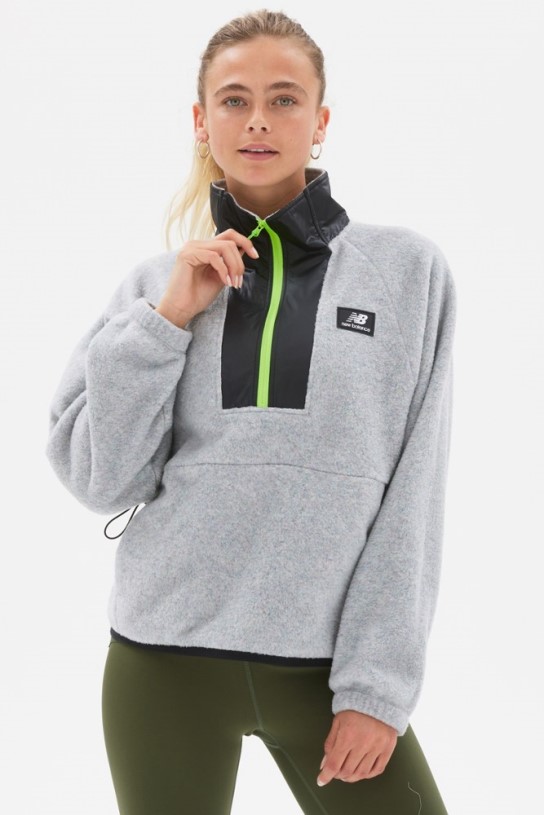 Grey REi Co-op IE New Balance All Terrain Spinnex Fleece Pullover Women