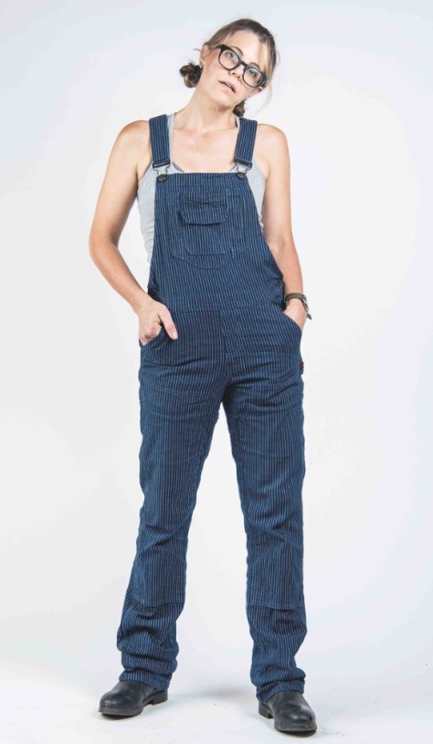 Wabash Stripe Dovetail Workwear Freshley Overalls Women 30 Inseam REi Co-op IE