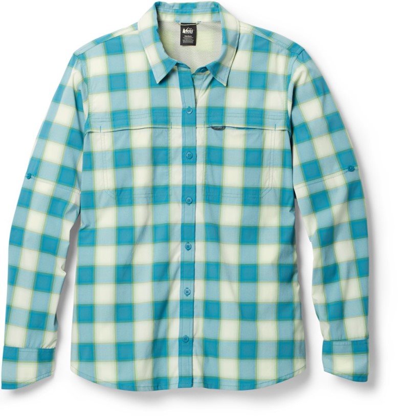 Blue REi Co-op IE Sahara Long-Sleeve Pattern Shirt Women