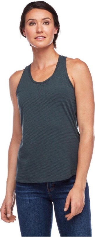 Black Diamond Splitter Tank Top Women Carbon Stripe REi Co-op IE