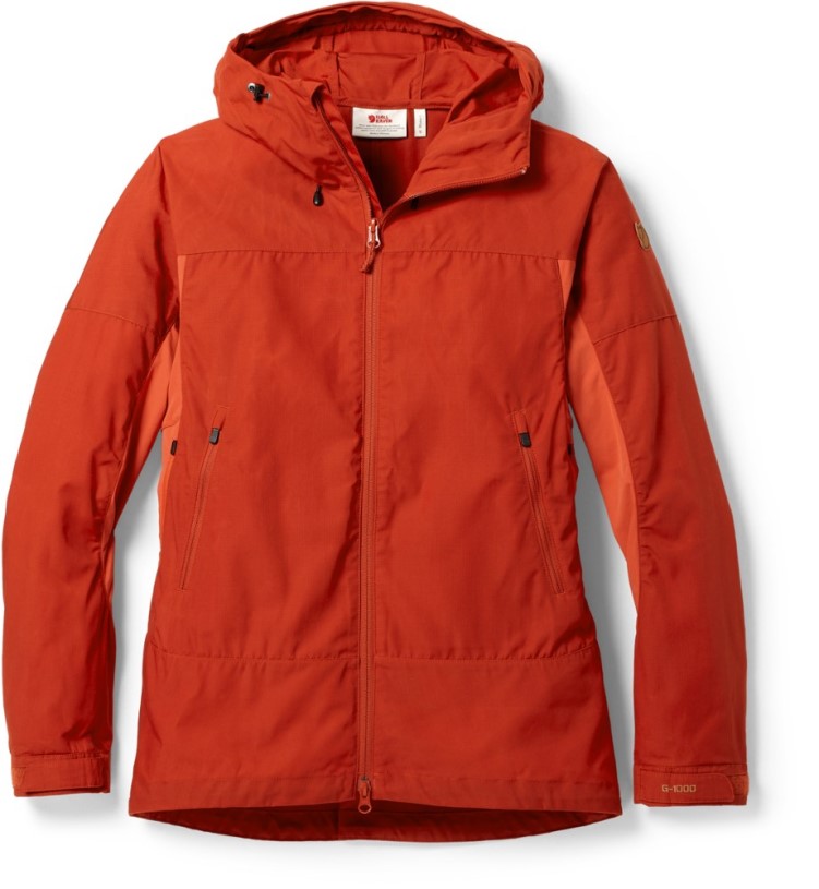 Red REi Co-op IE Fjallraven Abisko Lite Trekking Jacket Women