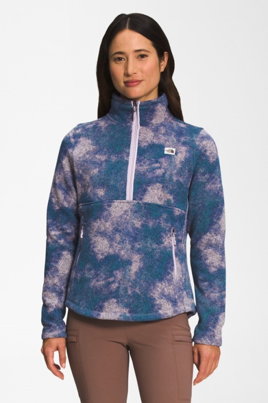 The North Face Crescent Quarter-Zip Pullover Women Lavender Fog Glacier REi Co-op IE