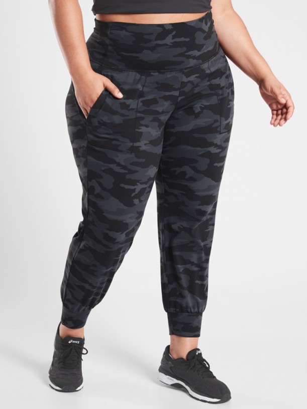 Black Camo Athleta Salutation Jogger Pants Women Plus Sizes REi Co-op IE