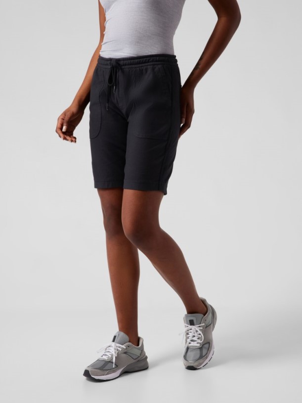 Athleta Farallon Bermuda Shorts Women Black REi Co-op IE
