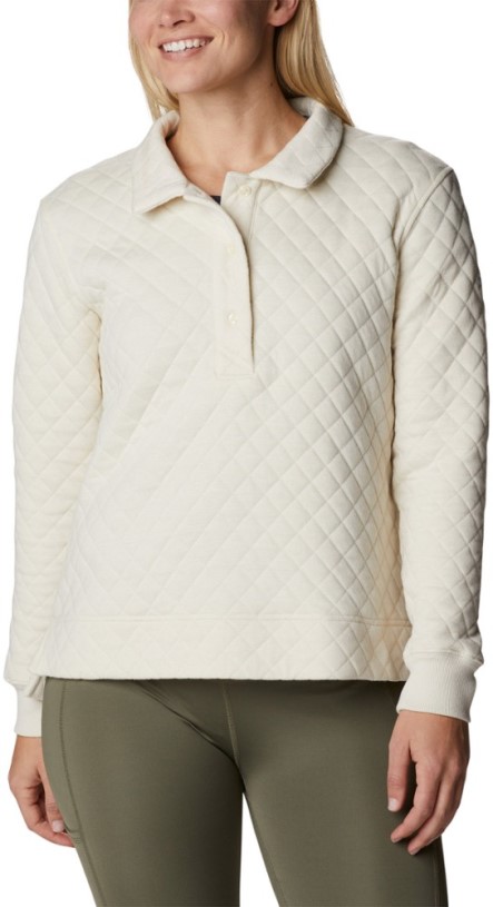 Chalk REi Co-op IE Columbia Lodge Quilted Polo Sweatshirt Women