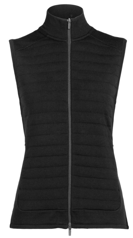 Black REi Co-op IE Icebreaker Zoneknit Insulated Vest Women