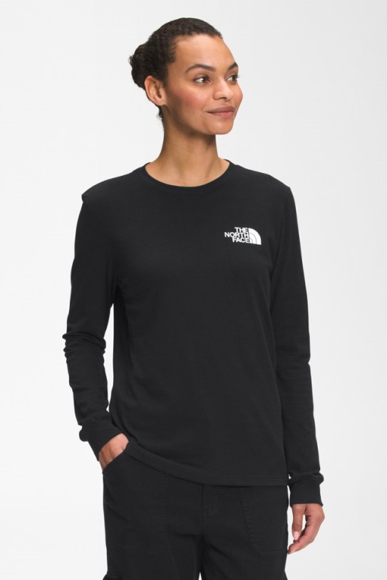 REi Co-op IE Black The North Face Box Nse Long-Sleeve T-Shirt Women