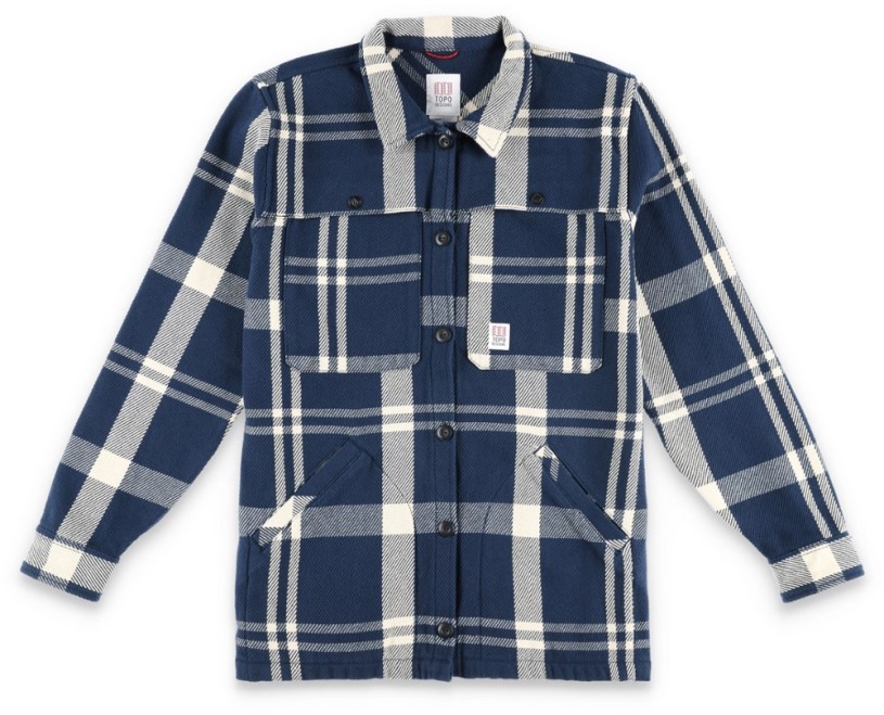 REi Co-op IE Topo Designs Mountain Shirt Jacket Women White