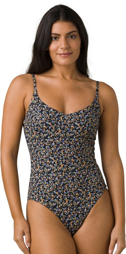 Prana Jess Reversible One-Piece Swimsuit Women Black REi Co-op IE