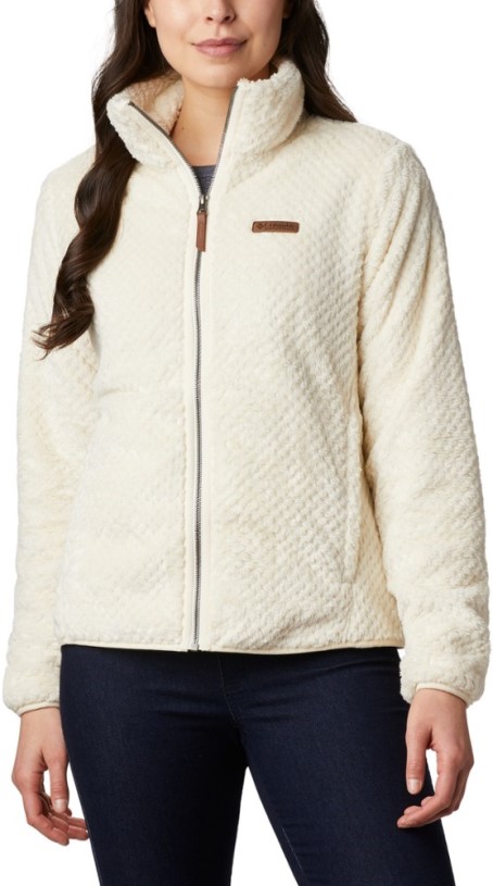 REi Co-op IE Columbia Fire Side Ii Sherpa Full-Zip Fleece Jacket Women Chalk