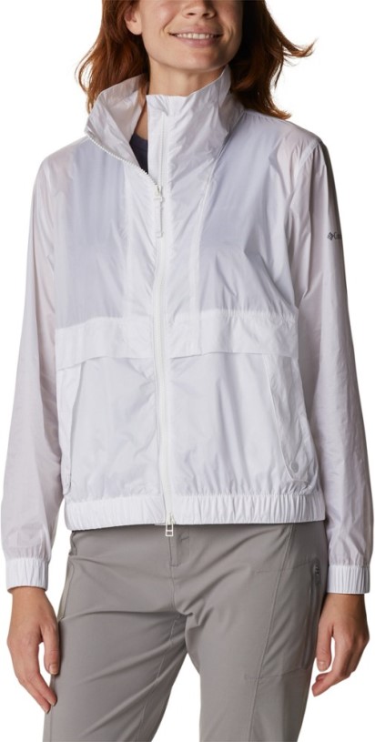 White REi Co-op IE Columbia Sunny City Windbreaker Women