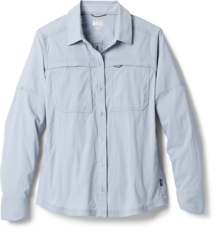 Blue REi Co-op IE Sahara Button-Up Long-Sleeve Shirt Women