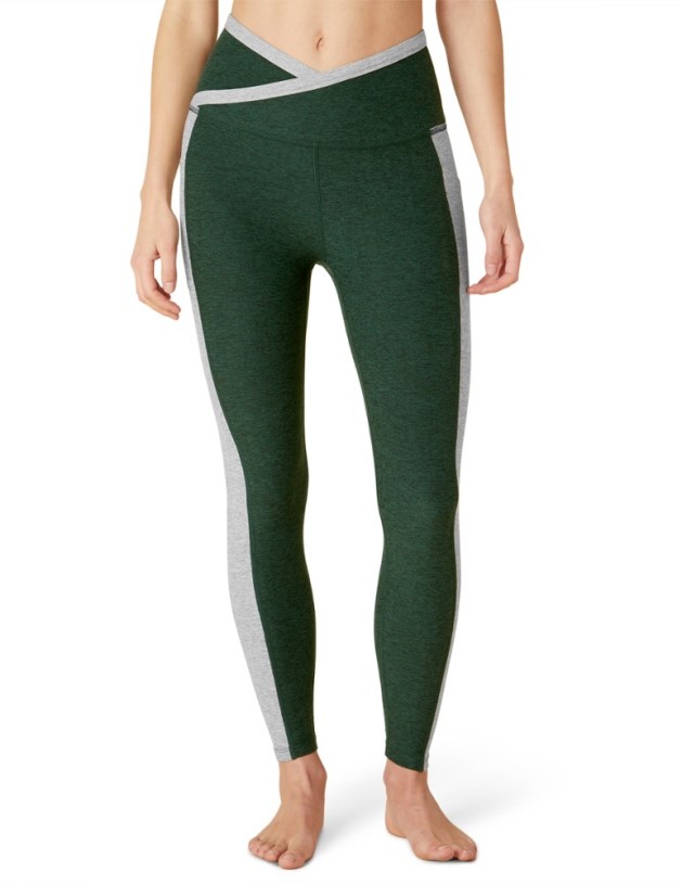 Beyond Yoga Block Out High-Waisted Midi Leggings Women Green REi Co-op IE