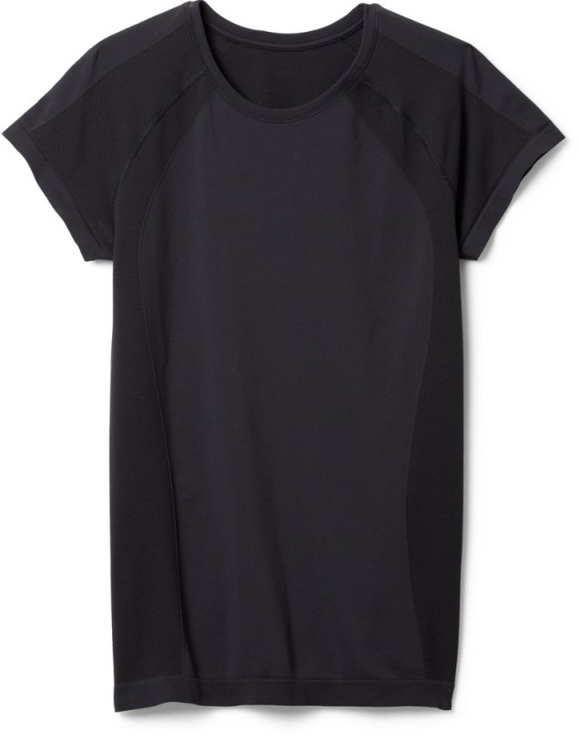 Black Sweaty Betty Athlete Seamless Workout T-Shirt Women REi Co-op IE