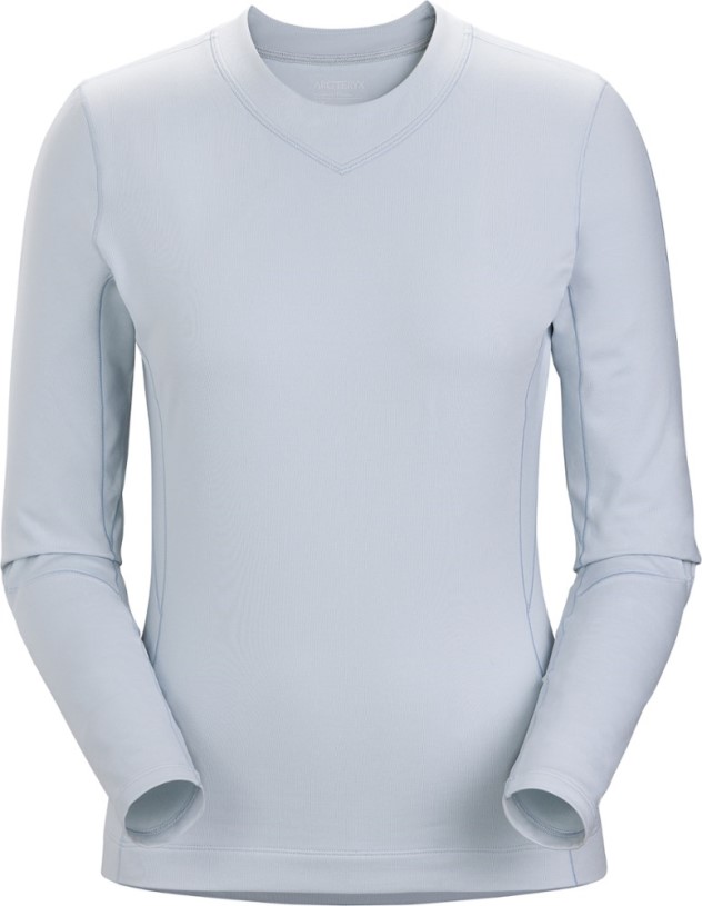 Arc'Teryx Rho Lightweight Crew Neck Long-Sleeve Base Layer Top Women REi Co-op IE Lucent