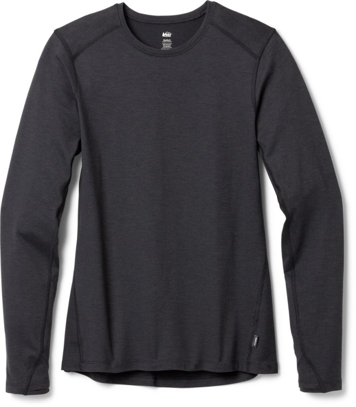 Black REi Co-op IE Midweight Long-Sleeve Base Layer Top Women