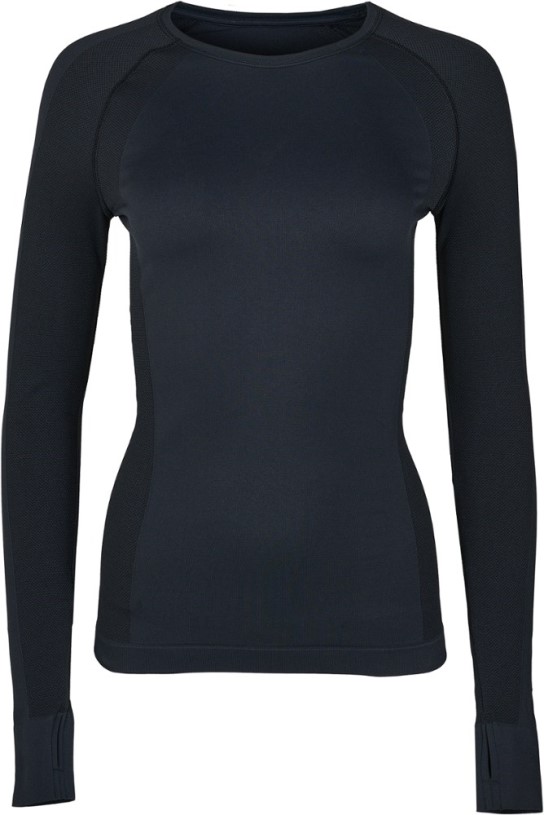 Black Sweaty Betty Athlete Seamless Workout Long-Sleeve Top Women REi Co-op IE