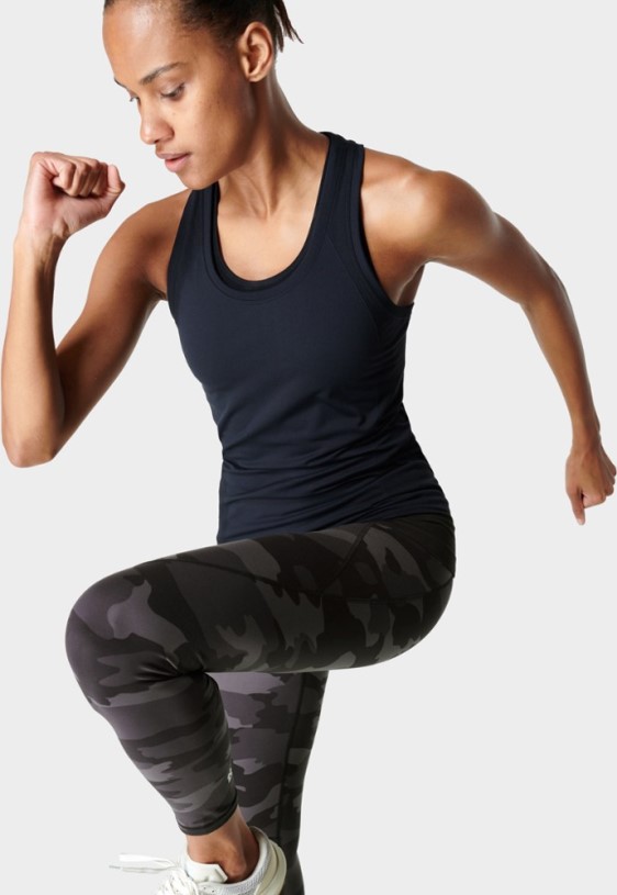 Sweaty Betty Athlete Seamless Tank Top Women Black REi Co-op IE