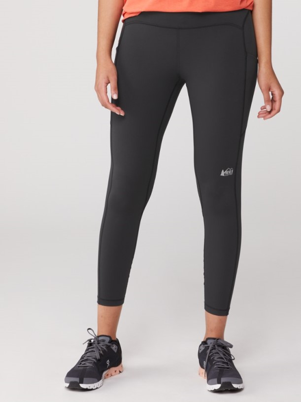 Black REi Co-op IE Swiftland 7/8 Running Tights Women