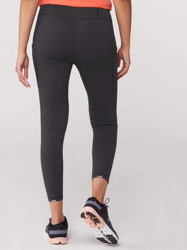 Black REi Co-op IE Swiftland 7/8 Running Tights Women