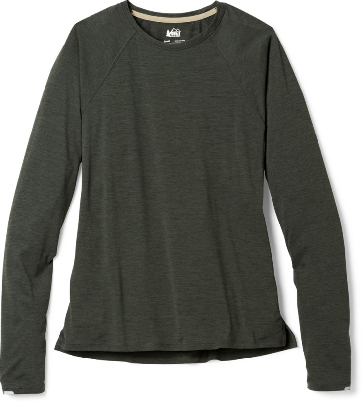 Black REi Co-op IE Swiftland Long-Sleeve Running T-Shirt Women