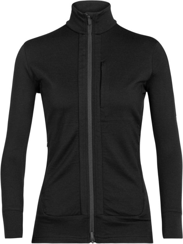 Black REi Co-op IE Icebreaker Quantum Iii Long-Sleeve Zip Sweatshirt Women