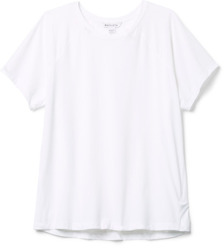 REi Co-op IE Athleta Ultimate Train T-Shirt Women Plus Sizes White