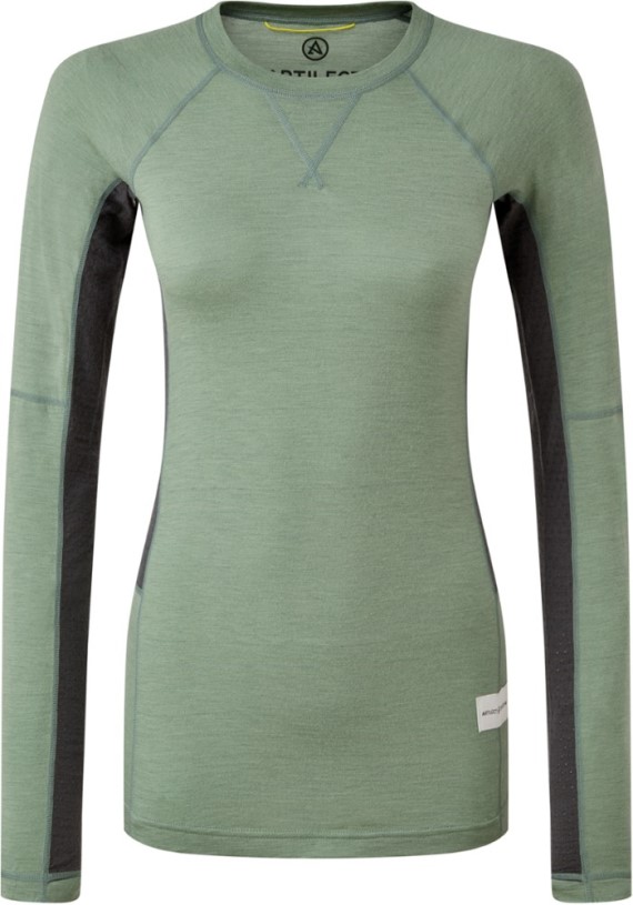 Artilect Flatiron 185 Base Layer Crew Top Women Sea Spray-Ash REi Co-op IE
