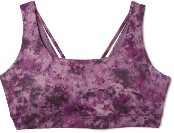 Floral Tie Purple REi Co-op IE Athleta Exhale Printed Bra D-Dd Cup Plus Sizes