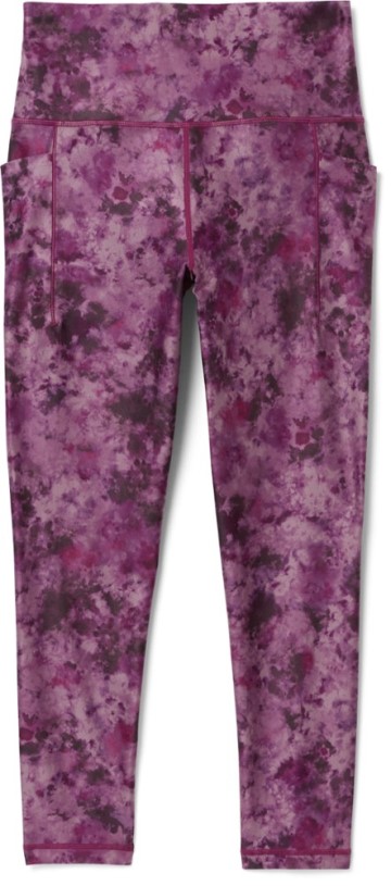 Floral Tie Purple REi Co-op IE Athleta Salutation Stash Pocket Ii Printed 7/8 Tights Women
