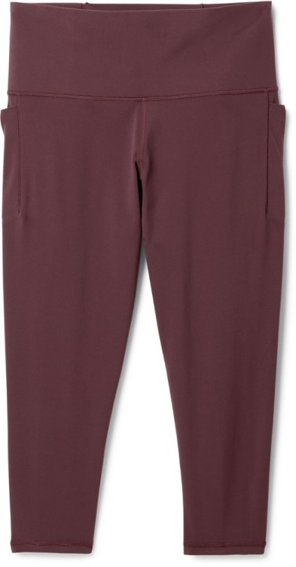 Athleta Salutation Stash Pocket Ii 7/8 Tights Women Plus Sizes REi Co-op IE Spiced Cabernet