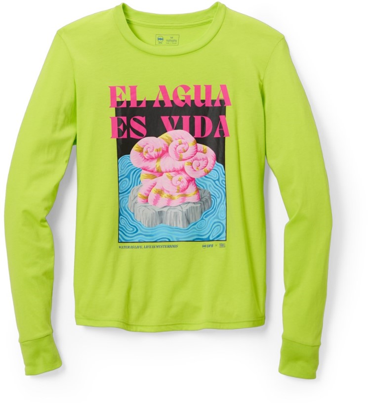 REi Co-op IE Janji Runterra Bio Long-Sleeve T-Shirt Women Water Is Life