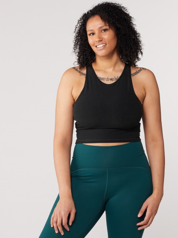 Vuori Elevation Plyo Tank Top Women REi Co-op IE Black