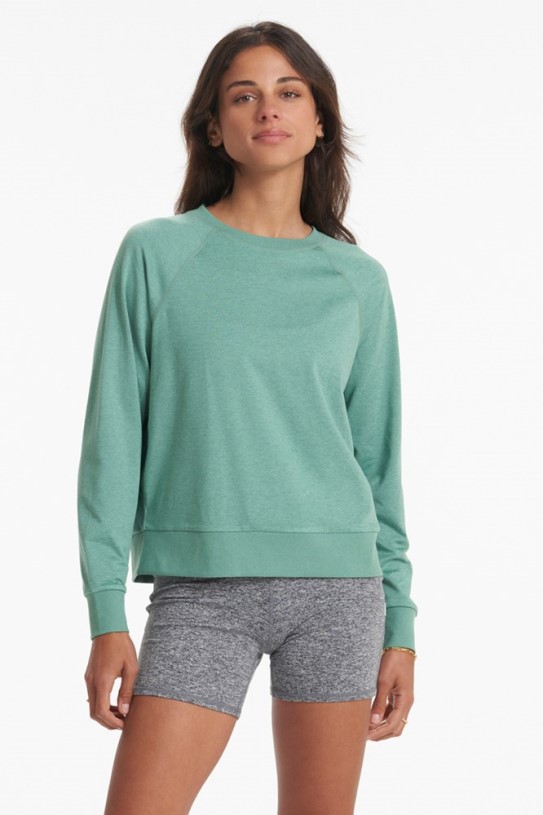 Vuori Long-Sleeve Halo Crew Pullover Women Celadon REi Co-op IE