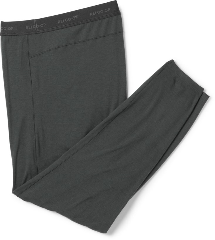 Black REi Co-op IE Merino 185 Base Layer Bottoms Women Plus Sizes