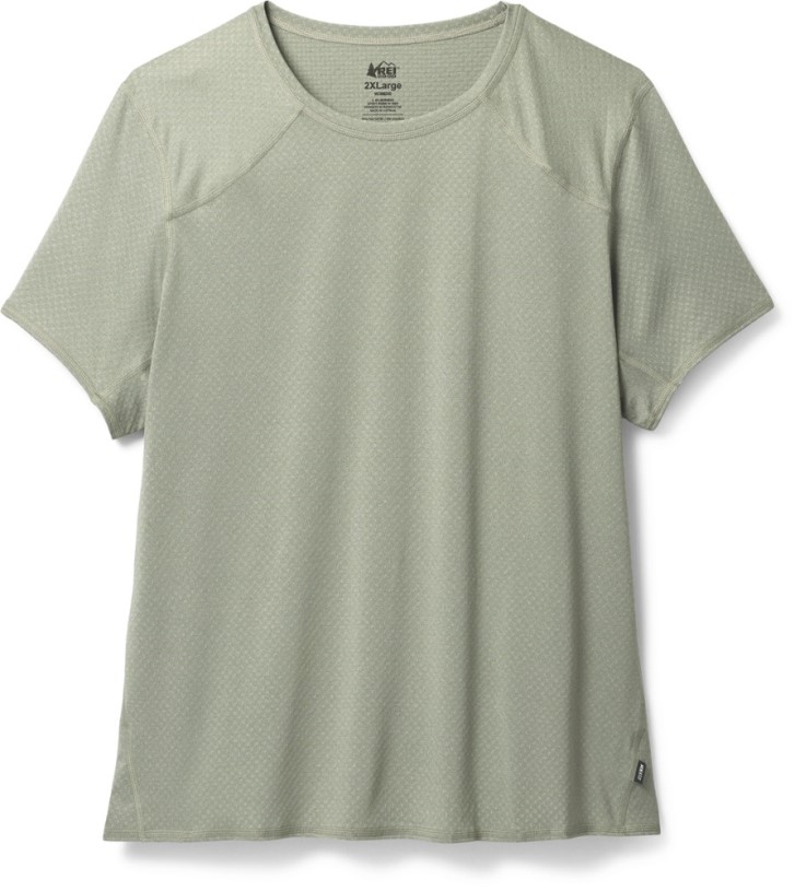 Celery REi Co-op IE Lightweight Base Layer Crew Top Women Plus Sizes