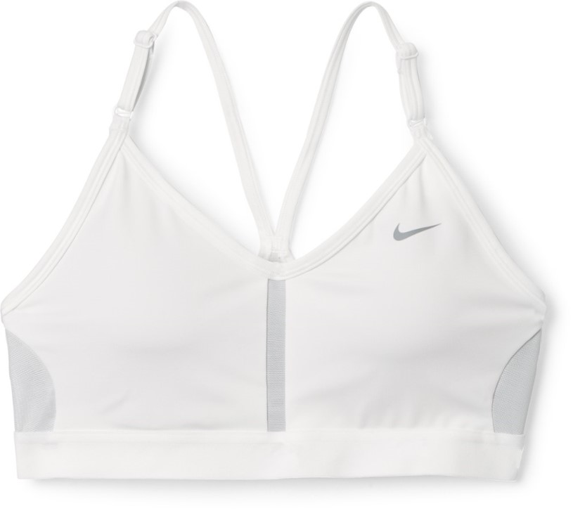 REi Co-op IE White Nike Indy V-Neck Bra