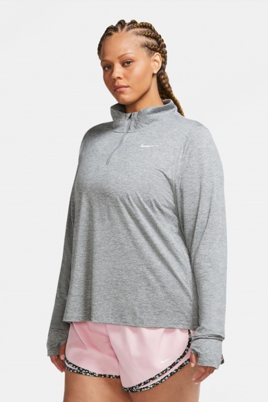 REi Co-op IE Nike Element Half-Zip Running Top Women Plus Sizes Grey